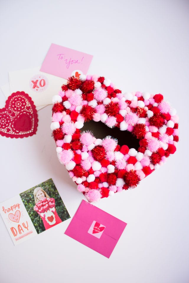 heart-shaped box for Valentine's day