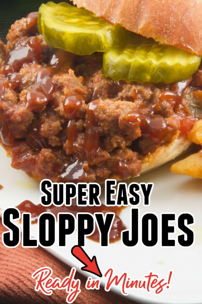 homemade sloppy joes on plate