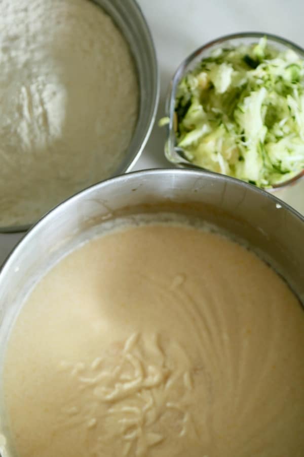 ingredients for zucchini bread