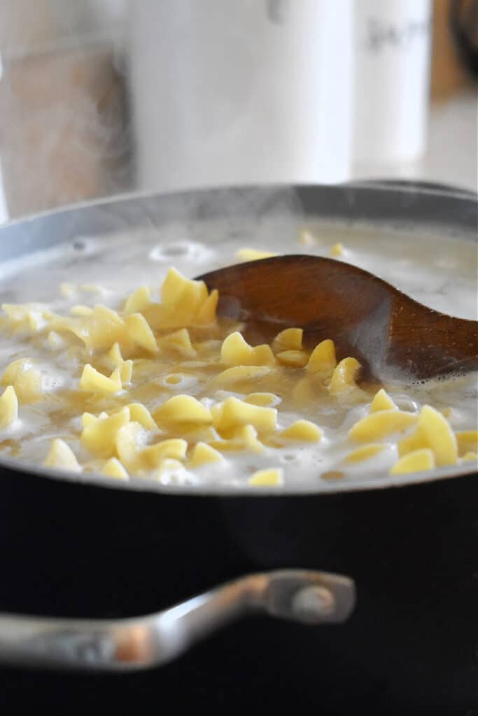 boiling noodles for crab rangoon casserole