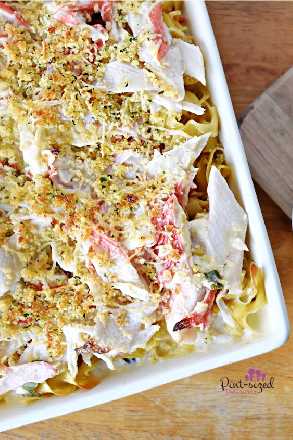 baked crab rangoon casserole