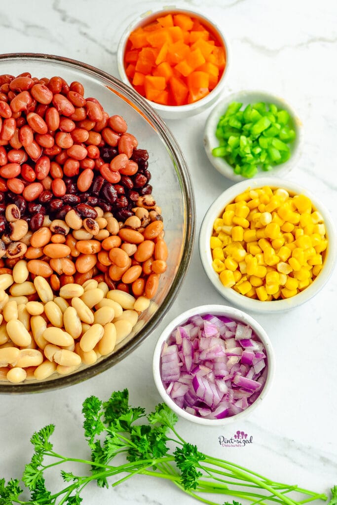 ingredients for cowboy caviar recipe