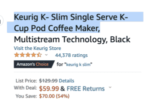 Amazon Prime Day deal on Keurig