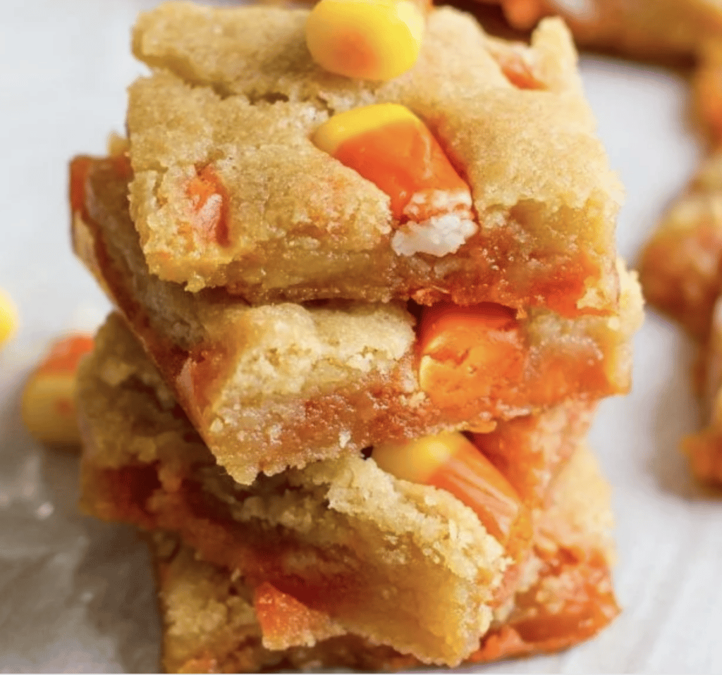 candy corn blondies