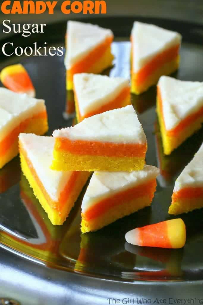 candy corn sugar cookies