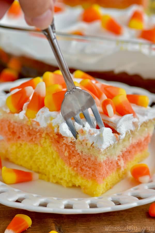 candy corn poke cake recipe
