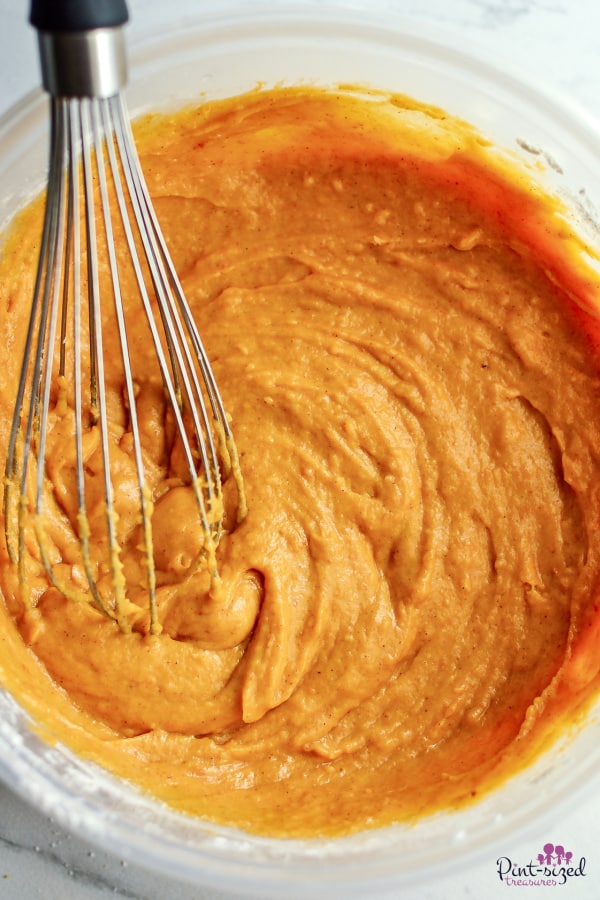 pumpkin batter for homemade pumpkin muffins