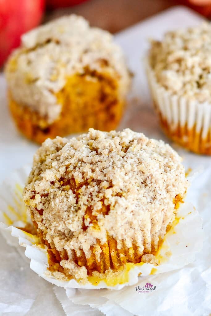 freshly baked homemade pumpkin muffin