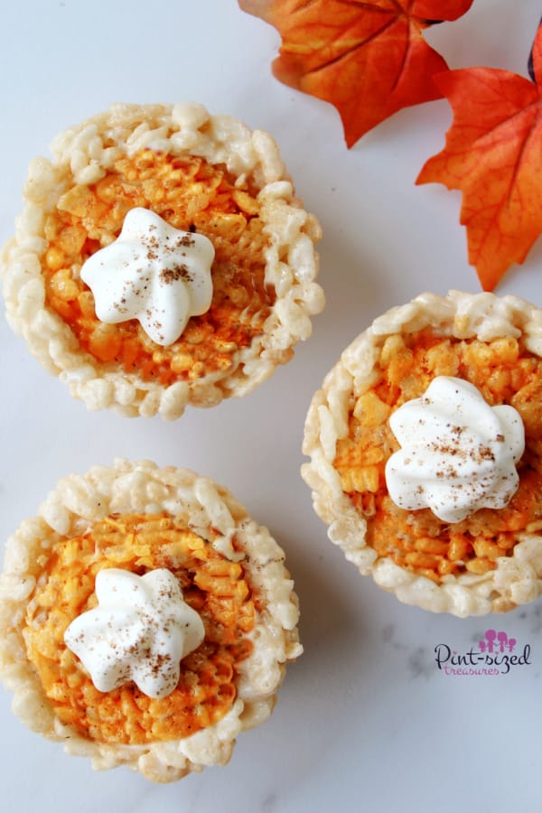 pumpkin pie Rice Krispie treats