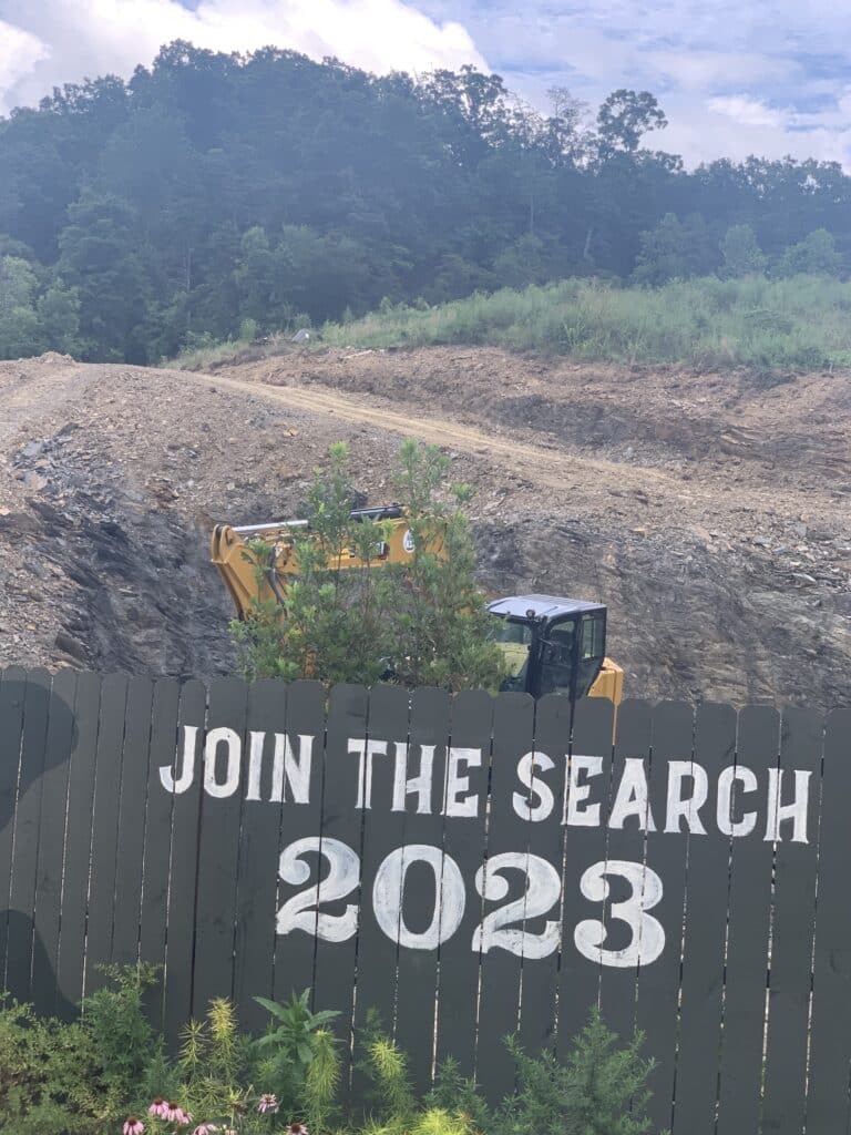 construction site for Big Bear Mountain at Dollywood