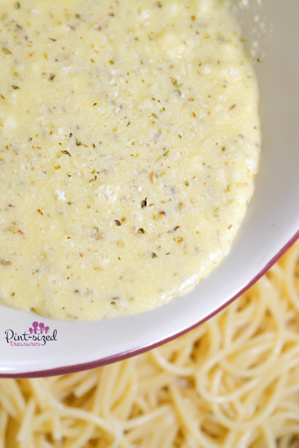 cheesy mixture for pizza casserole