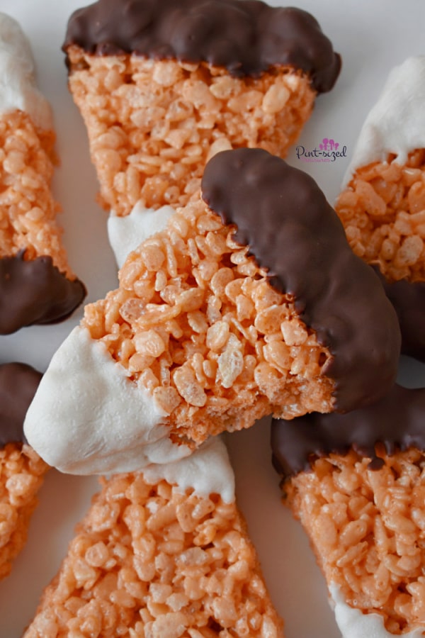 candy corn Rice Krispie treats