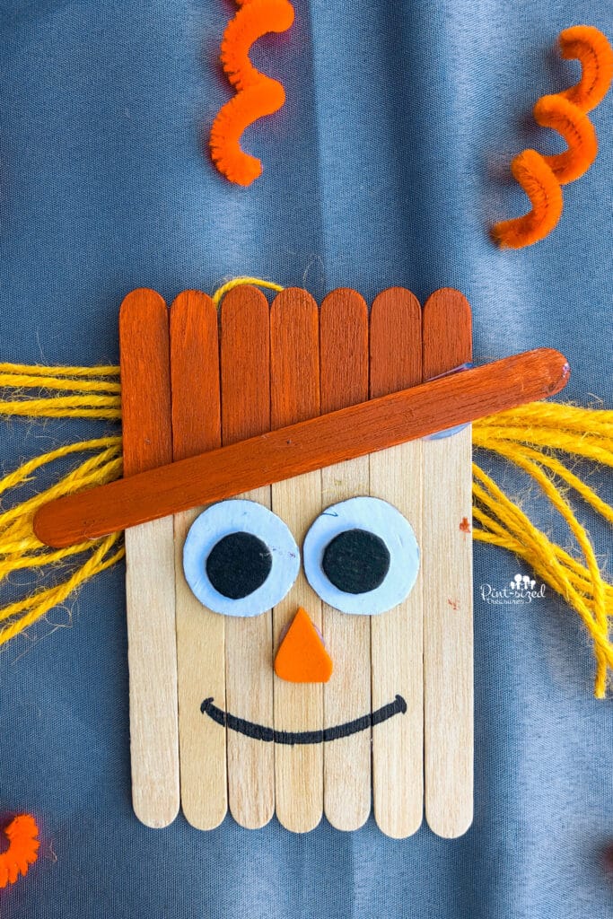 popsicle scarecrow craft