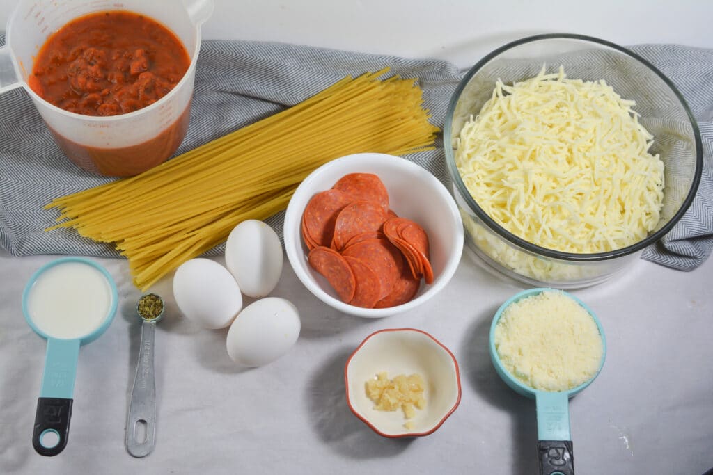 ingredients for pizza casserole recipe