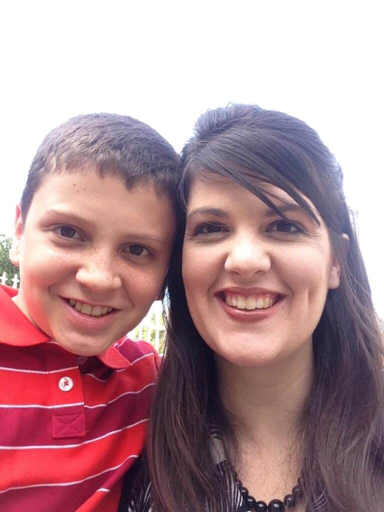 mom and son