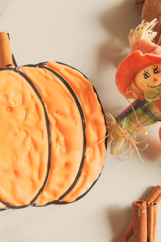 paper pumpkins with puffy paint