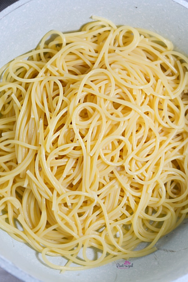 cooked noodles for pizza spaghetti casserole