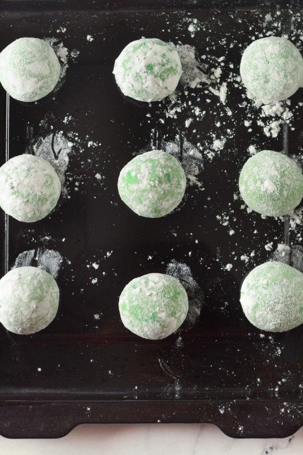 balls of cookie dough