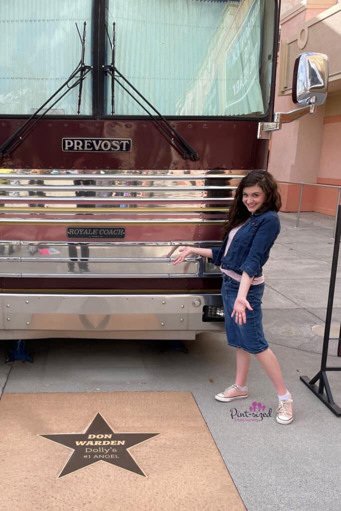 dolly Parton's bus at Dollywood