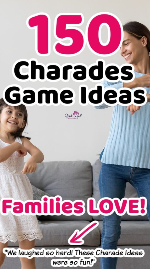 family playing charades