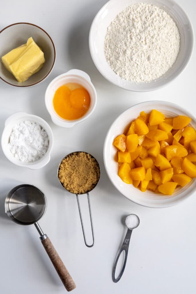 ingredients to make peach pie recipe