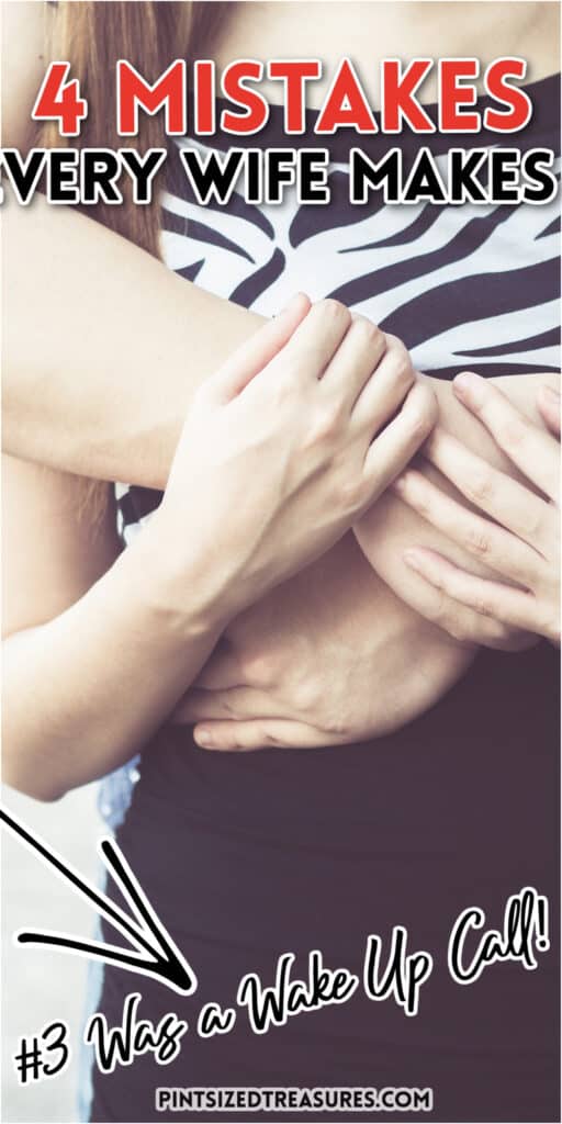 husband and wife embracing