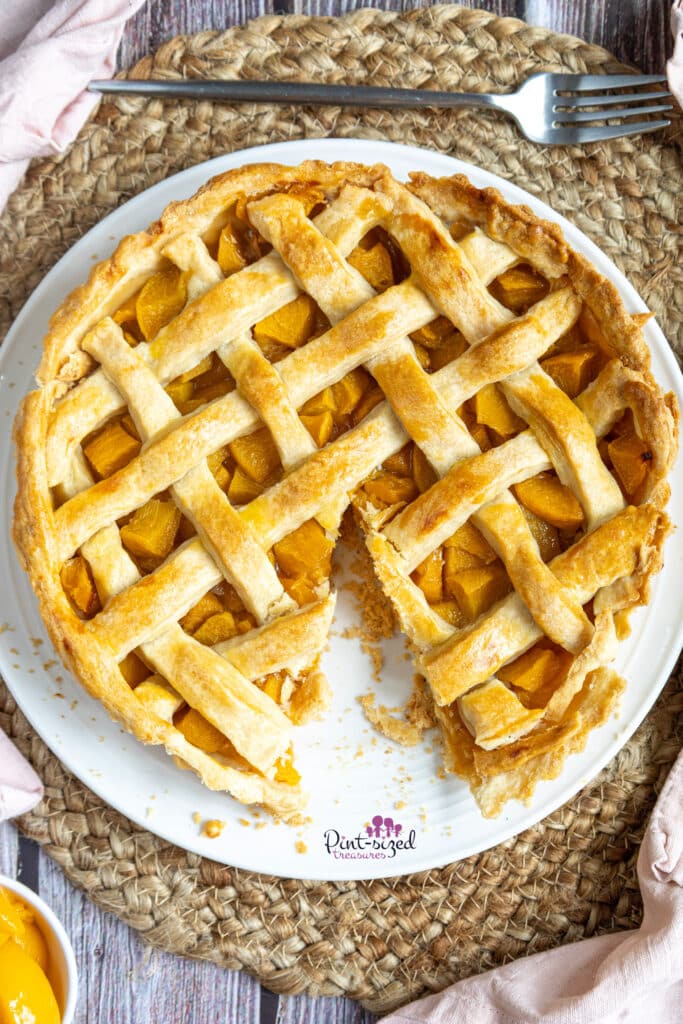 homemade peach pie recipe