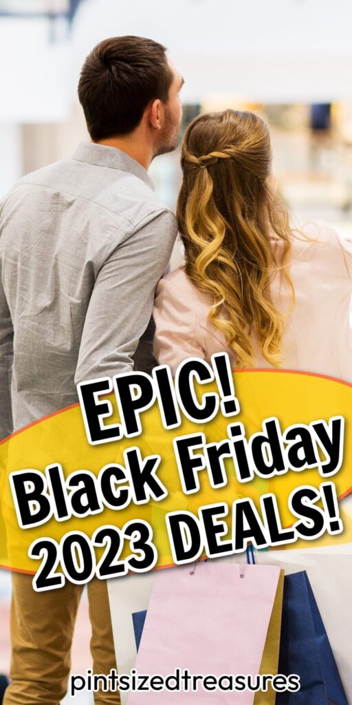 couple shopping for Black Friday deals