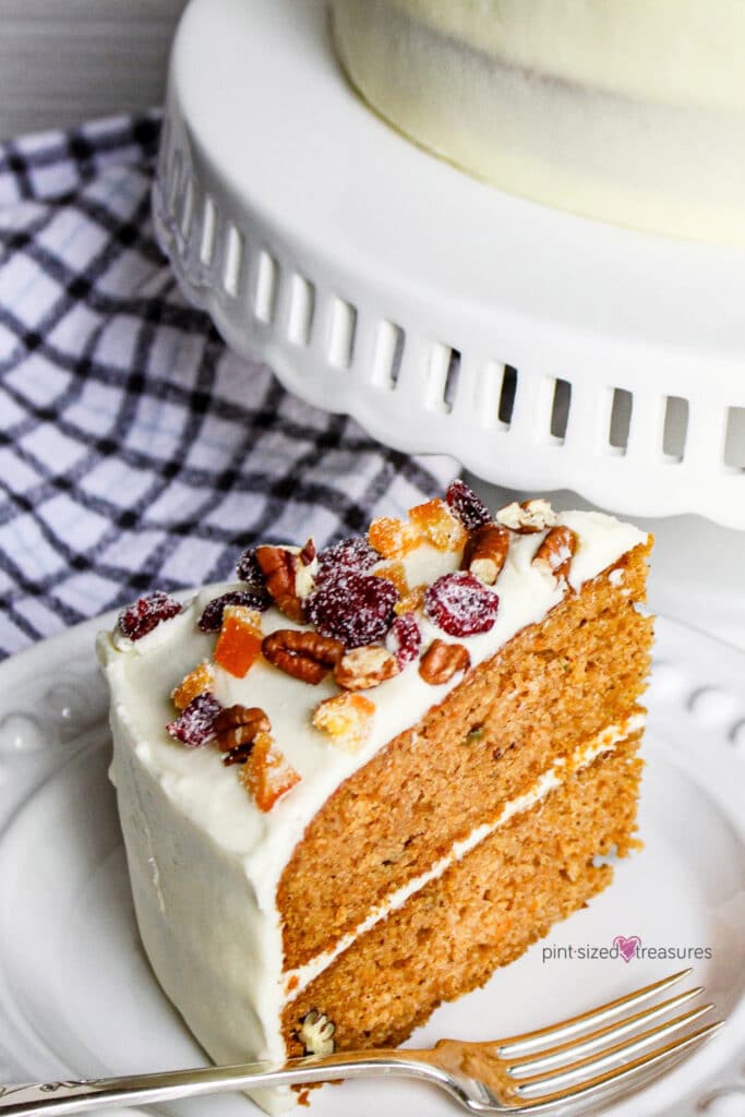 slice of sweet potato cake